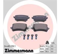 Pastiglie freno 24483.170.1 ZIMMERMANN per VW AUDI SEAT