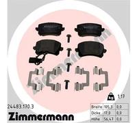 Pastiglie freno 24483.170.3 ZIMMERMANN per AUDI Q3
