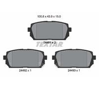Pastiglie freno 2449101 TEXTAR per KIA CARENS III MPV / Space wagon