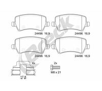 Pastiglie freno 24496 00 702 00 BRECK per VOLVO FORD LAND ROVER