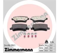 ZIMMERMANN 24496.170.1 Kit pastiglie freni