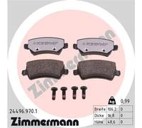 Pastiglie freno 24496.970.1 ZIMMERMANN per VOLVO FORD LAND ROVER