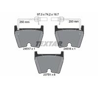 TEXTAR 2451701 Kit pastiglie freni