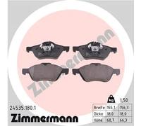 Pastiglie freno 24535.180.1 ZIMMERMANN per RENAULT MEGANE II MEGANE II Familiare