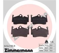 Pastiglie freno 24541.155.9 ZIMMERMANN per PORSCHE BOXSTER 718 BOXSTER CAYMAN