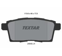 Textar Kit pastiglie freno 2454501 - posteriore freno a disco per FORD USA, LINCOLN, MAZDA, MAZ