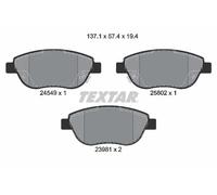 Textar Kit pastiglie freni Anteriore 2454901 con segnalatore acustico usura