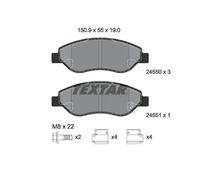 Textar 2455001 Kit Pastiglie Freno Freni a Disco Frontale per Opel Corsa D S07