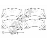 BRECK 24553 00 553 00 Kit pastiglie freni