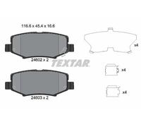 Set di pastiglie freno TEXTAR 2460201, posteriore