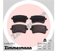 Pastiglie freno 24606.175.1 ZIMMERMANN per AUDI A5 Q5 A5 Sportback A5 Cabriolet