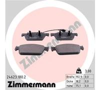 Pastiglie freno 24623.180.2 ZIMMERMANN per VW TRANSPORTER T5 Furgone MULTIVAN T5