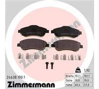 ZIMMERMANN 24638.190.1 Kit pastiglie freni
