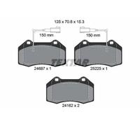 KIT PASTIGLIE FRENO ANT TEXTAR ALFA ROMEO MITO 1.4 MUI 125KW 09> 2468701