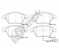 Pastiglie freno 24696 00 701 10 BRECK per VW SKODA AUDI SEAT