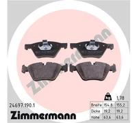 Pastiglie freno 24697.190.1 ZIMMERMANN per BMW 5 5 Touring 6 Coupé