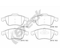 Pastiglie freno 24709 00 701 00 BRECK per RENAULT SCÉNIC III GRAND SCÉNIC III