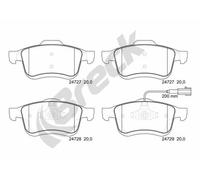 Pastiglie freno 24727 00 701 10 BRECK per LANCIA OPEL FIAT