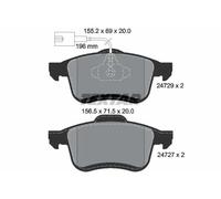 Kit Pastiglie Freno a Disco Anteriori TEXTAR per LANCIA Delta 3 serie 1.8 1.9 2.