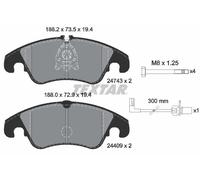 KIT PASTIGLIE FRENO ANT TEXTAR AUDI A4 2.0 TFSI 162KW 13>15 2474301