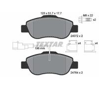2476401 Kit pastiglie freno, Freno a disco anteriore (MARCA TEXTAR)..