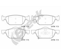 Pastiglie freno 24796 00 701 00 BRECK per HONDA ACCORD VIII