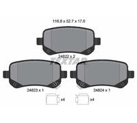 KIT PASTIGLIE FRENO POST TEXTAR FIAT FREEMONT 2.0 JTD 4X4 125KW 11> 2482201