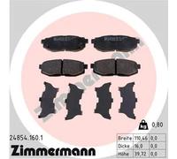 ZIMMERMANN 24854.160.1 Kit pastiglie freni