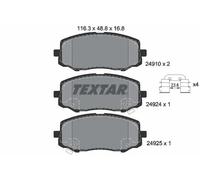 2491001 PASTIGLIE FRENO Anteriori Textar Hyundai i20 gb 1.2 1.4 1.6 PB freni