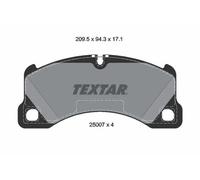 Pastiglie freno 2500703 TEXTAR per PORSCHE MACAN CAYENNE Coupe CAYENNE