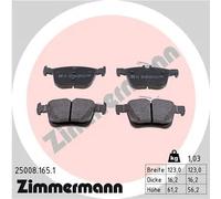 Pastiglie freno 25008.165.1 ZIMMERMANN per VW AUDI SKODA SEAT