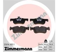 Pastiglie freno 25014.183.1 ZIMMERMANN per BMW 1 2 Coupé 2 Cabriolet