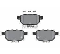 Textar 2501601 Kit pastiglie freno, Freno a disco