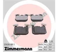 Pastiglie freno 25028.180.1 ZIMMERMANN per BMW 1 3 3 Touring 2 Coupé 4 Cabriolet