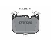 Set di pastiglie freno TEXTAR 2502805, anteriore