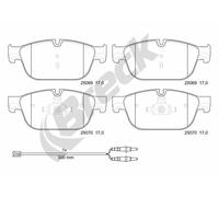 BRECK 25069 00 701 00 Kit pastiglie freni
