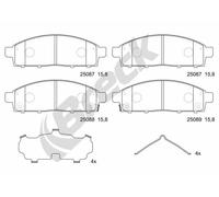 Breck Brakes Set pastiglie freno 25087 00 701 00 anteriore per disco