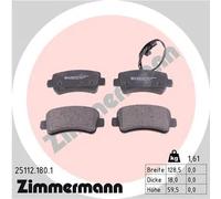 Pastiglie freno 25112.180.1 ZIMMERMANN per NISSAN OPEL RENAULT
