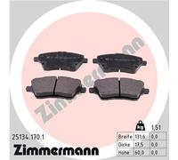 ZIMMERMANN 25134.170.1 Kit pastiglie freni