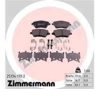 ZIMMERMANN 25134.170.2 Kit pastiglie freni