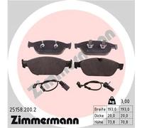 ZIMMERMANN 25158.200.2 Kit pastiglie freni