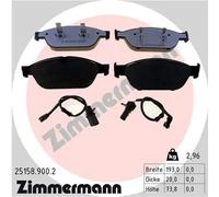 ZIMMERMANN Kit pastiglie freni 25158.900.2 anteriore per Audi A6/A7
