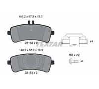 TEXTAR 2516305 Kit pastiglie freni