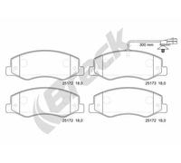 Pastiglie freno 25172 00 703 10 BRECK per OPEL RENAULT