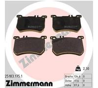 ZIMMERMANN 25183.175.1 Kit pastiglie freni