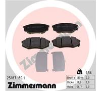 Pastiglie freno 25187.180.1 ZIMMERMANN per HYUNDAI KIA