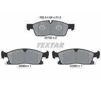 Set di pastiglie freno TEXTAR 2519207, anteriore