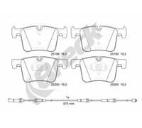 Set di pastiglie freno BRECK 25199 00 551 00, anteriore