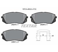 Textar Kit pastiglie freno per freno a disco, 2520501