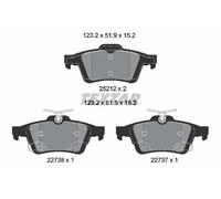 Pastiglie freno 2521204 TEXTAR per FORD FOCUS III Tre volumi FOCUS III